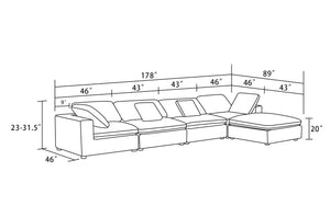 Mëlo Modular Customizable Sectional