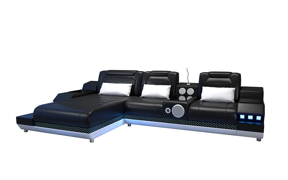Celsius Mini Modern Leather Sectional