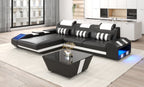 Cosmo Compact LED Sectional - Small Space Party Couch with Mood Lighting