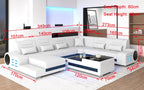 Elliot Modern Leather Sectional