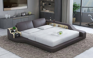 Mcguire Leather Bed With Storage