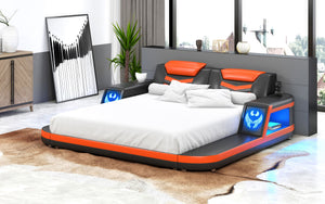 Maeve Modern Leather Bed