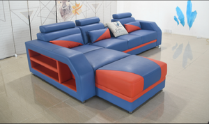 Kopp Leather Sectional With Storage