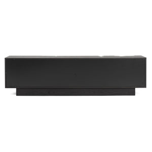 Modrest Aspen - Modern Matte Brown Ash & Silver TV Stand