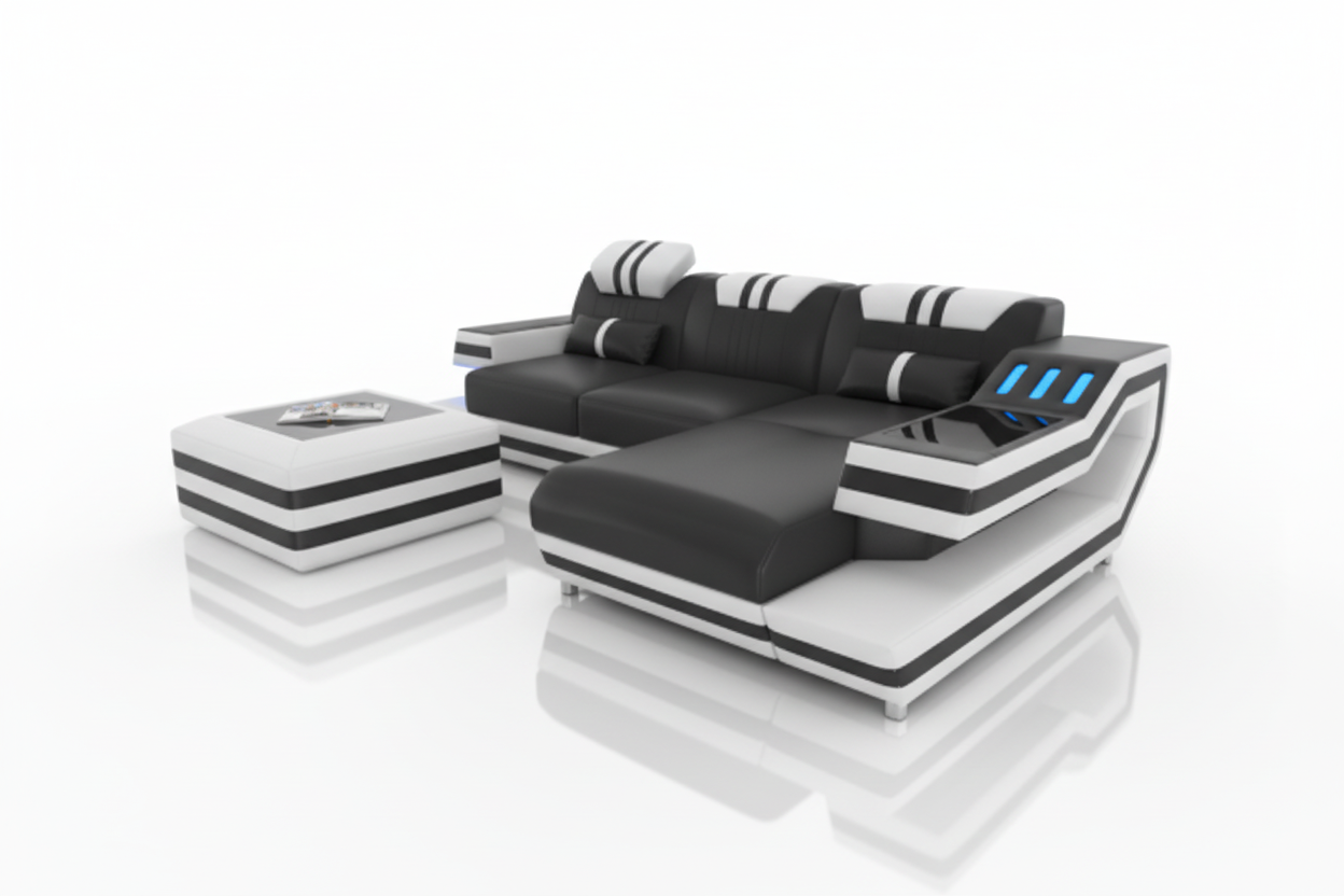 Aura Compact Sectional reflection