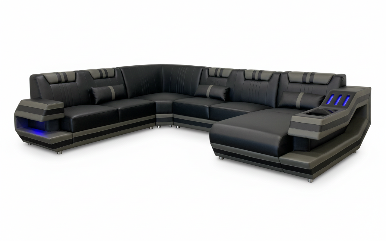 Celine-Modern-Leather-Sectional-White-Background-Three-Quarter