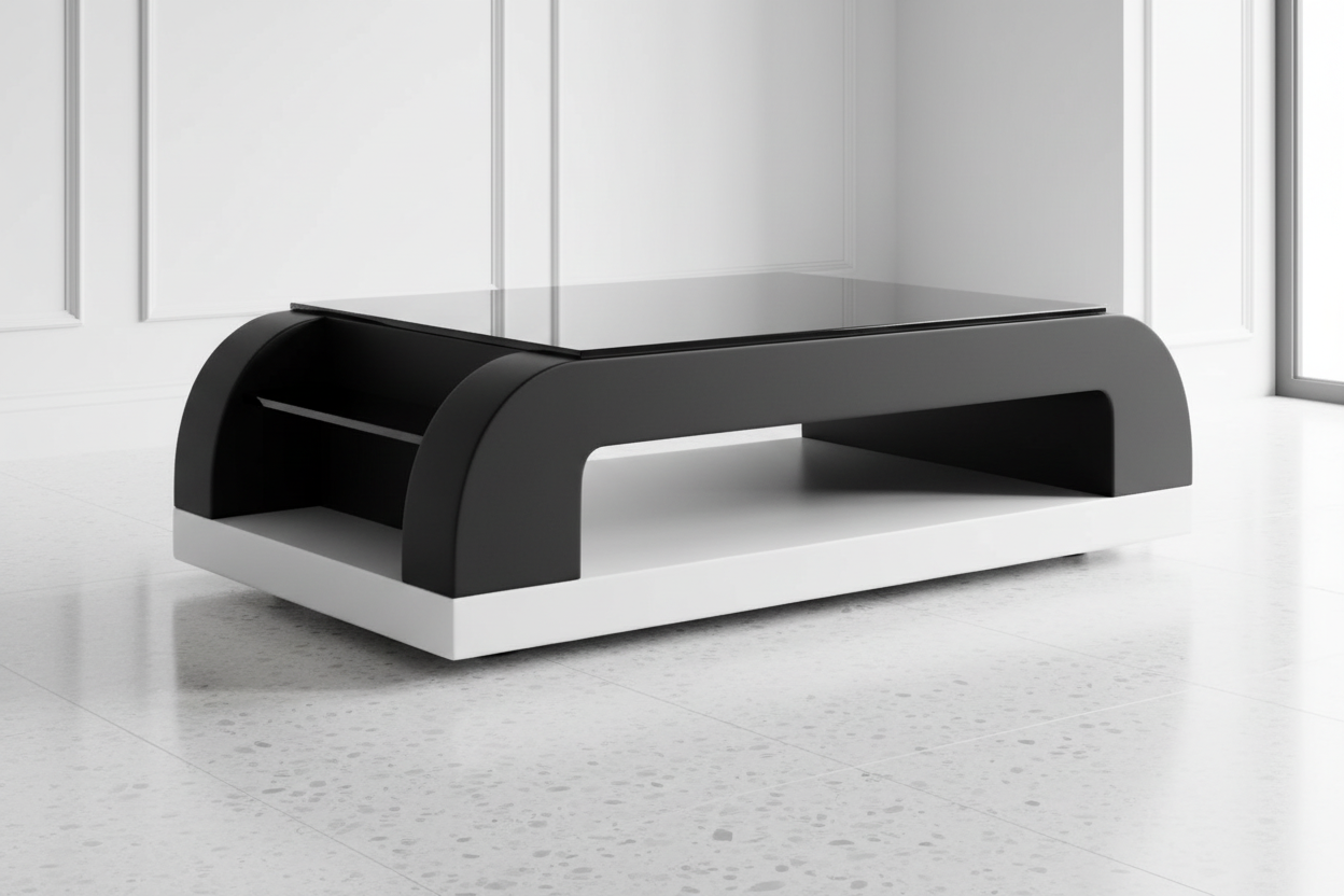 Curved Coffee Table Image 2