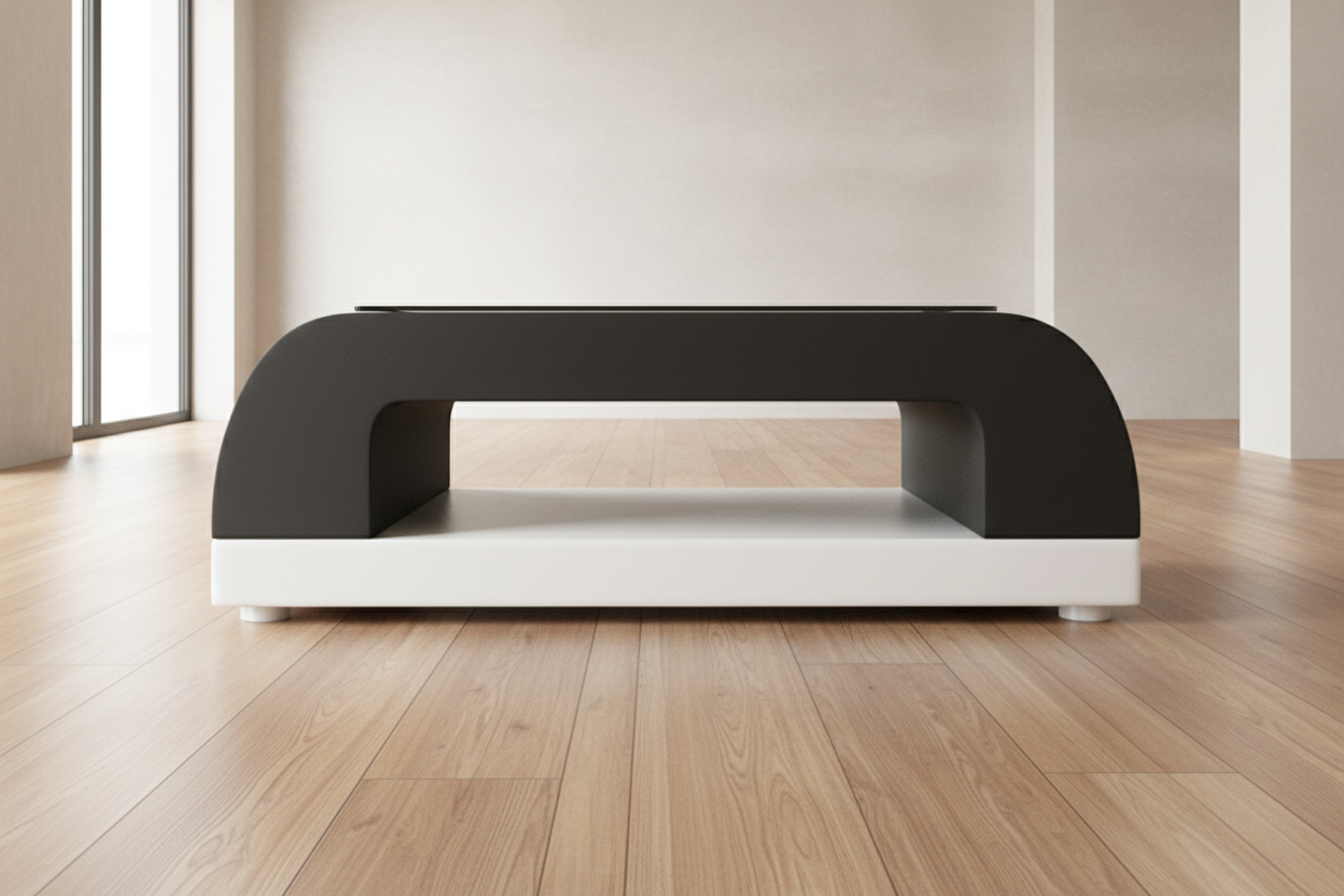 Curved Coffee Table Image 5