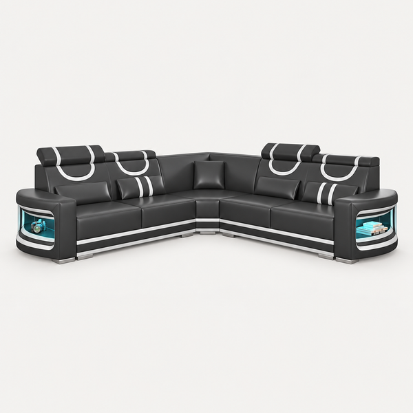 Luca Modern Corner Sectional with LED Light