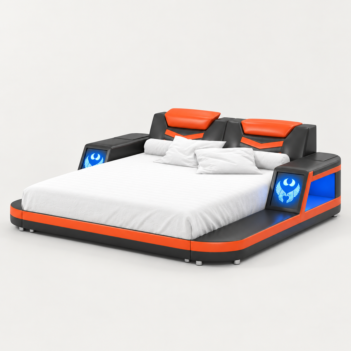 Maeve Modern Leather Bed