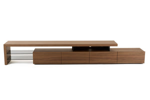 Modrest Loreta - Modern Walnut TV Stand