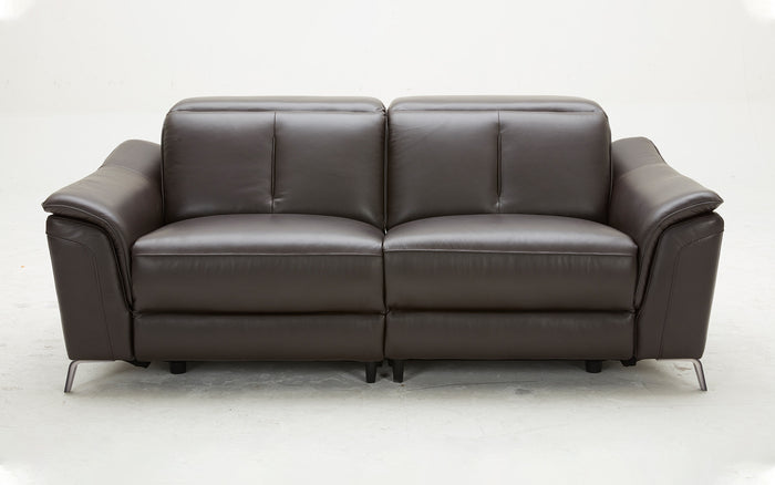 Rium Leather Love Seat With Recliner