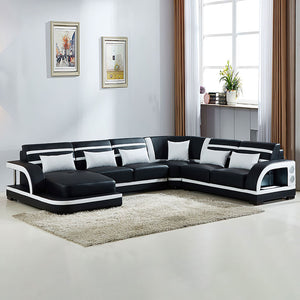 Grando Modern Sectional with Speaker & Wireless Charger & LED Lights