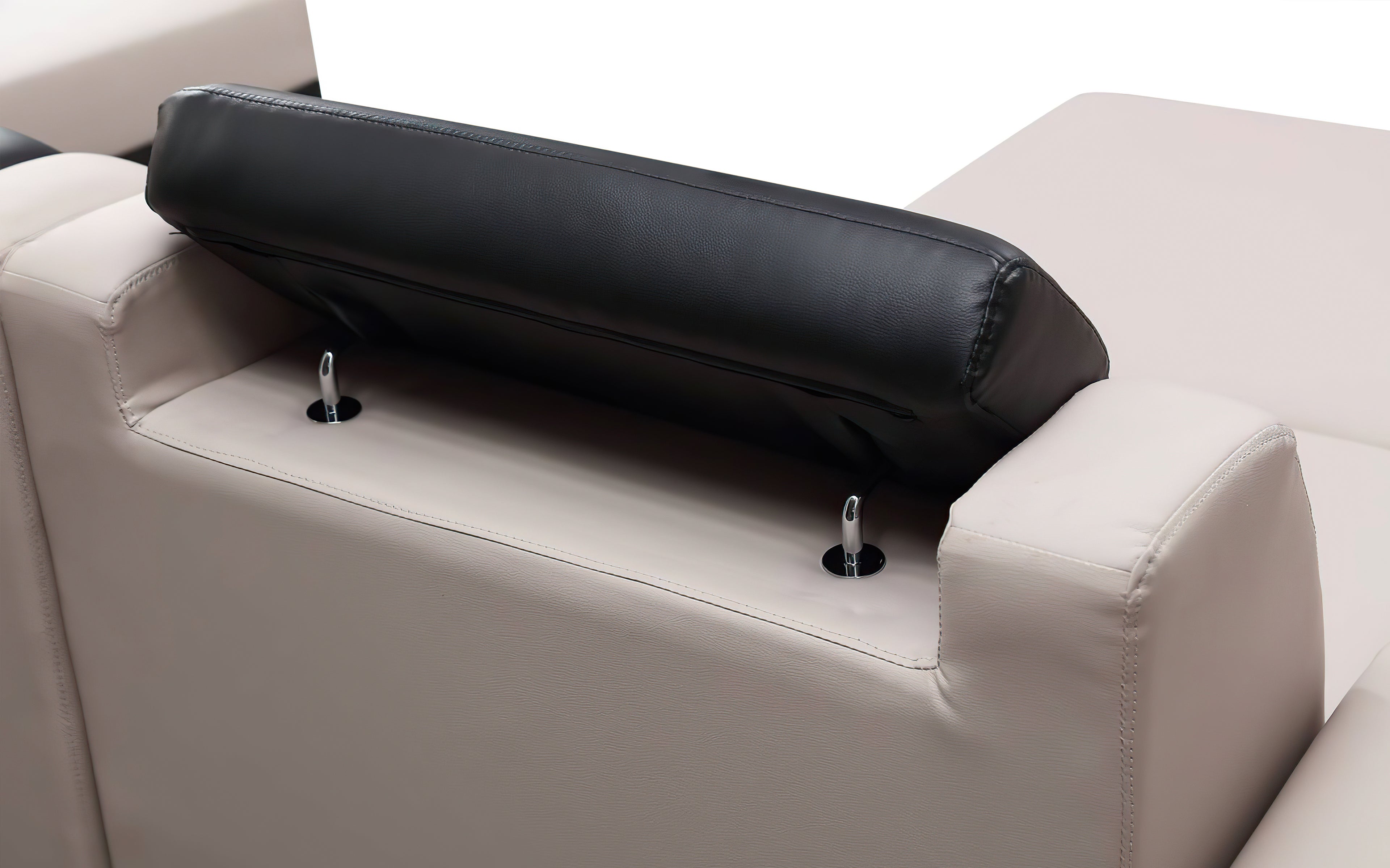 Venus Modern Leather Sectional with LED Light