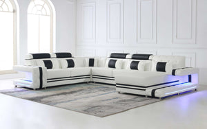 Zion Modern Sectional Sofa with LED Light