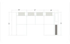 Venus Modern Leather Sectional with LED Light