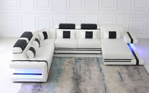 Zion Modern Sectional Sofa with LED Light