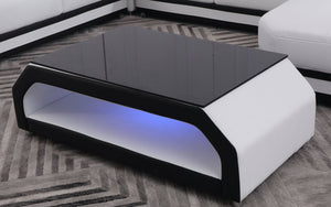 Eileend Leather Sectional Sofa with LED Lights | Futuristic Furniture