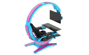 HAMISH ULTIMATE WORKING AND GAMING COMPUTER DESK WITH RECLINER