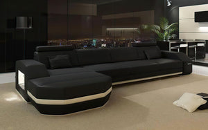 Nyx Leather Sectional with Storage