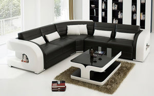 Hennessey Modern Leather Sectional