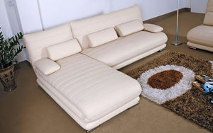 Montgomery Leather Sectional with Ottoman