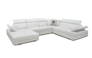 Merdell Modern U-Shape Leather Sectional