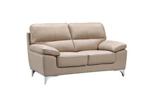 Queleo Leather Sofa Set