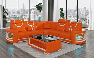 Luca Modern Corner Sectional with LED Light