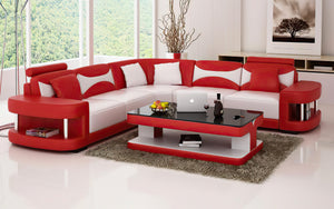 Critika Modern Leather Sectional