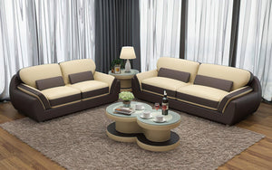 Atlas Modern Leather Sofa Set