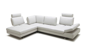 VEGAS Leather Sectional With Adjustable Headrest