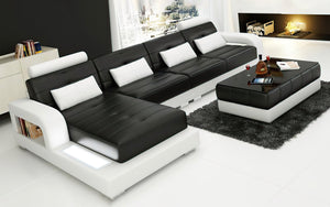 Ulubray Small Modern Leather Sectional