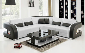 Hennessey Modern Leather Sectional