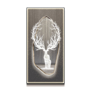 Futuristic Wall Art Moonlight Little Deer