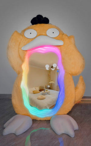 Futuristic Yellow Duck Mirror