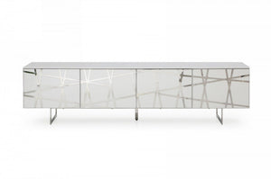 Kylson White TV Stand