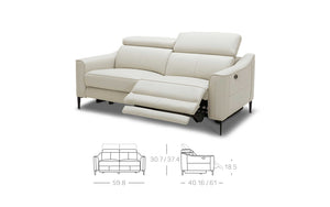 Carina Recliner Sofa Set With Adjustable Headrest