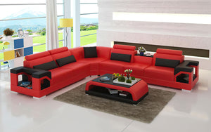 Talos Modern Leather Sectional
