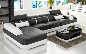 Grimdale Small Modern Leather Sectional