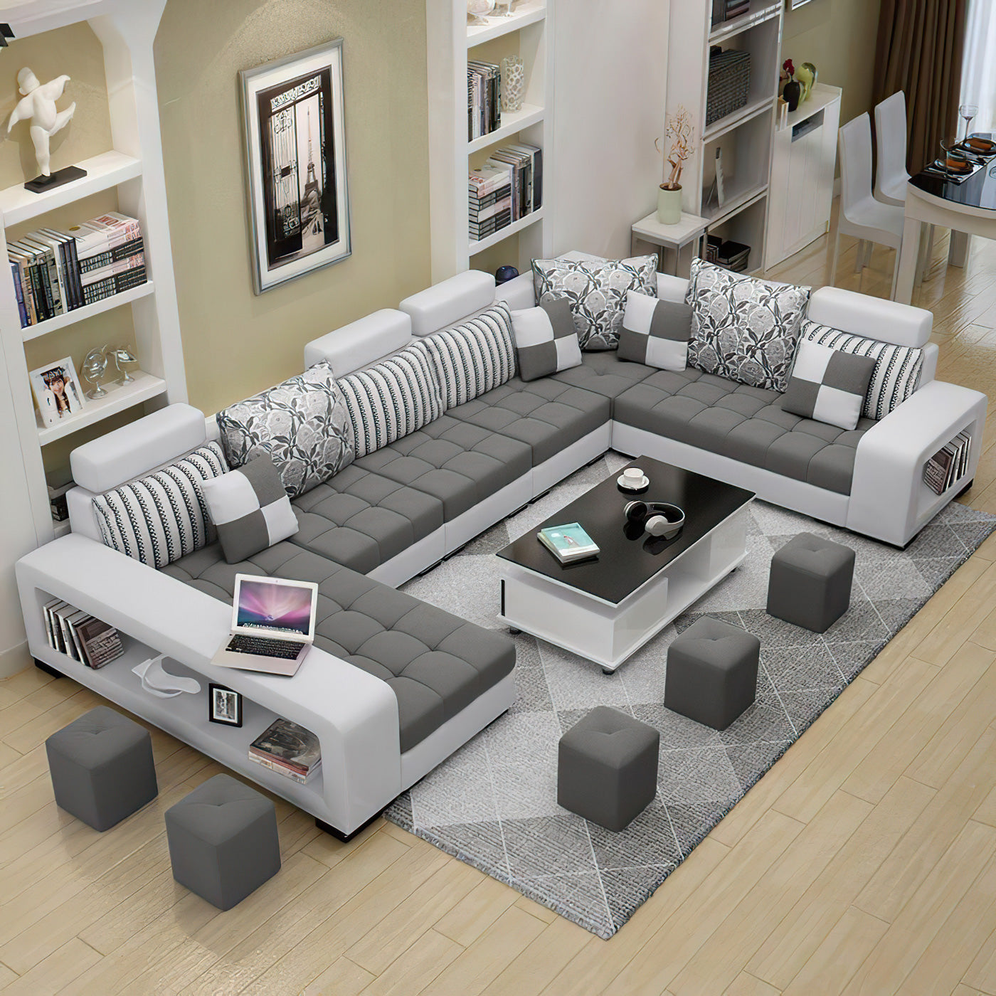 Selena Style D Sectional With Chaise