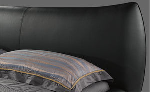 Bazar Black Leather Bed