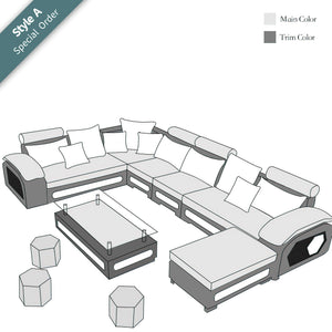 Selena Modular Tufted Sectional