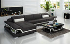 Taliya Small Modern Leather Sectional