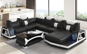 Vincenzo Futuristic Modern Sectional With Illuminating LED Customize Design