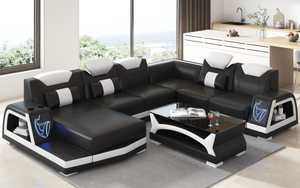 Vincenzo Futuristic Modern Sectional With Illuminating LED Customize Design