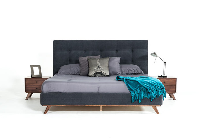 ASTIMA MODERN GREY & WALNUT BED