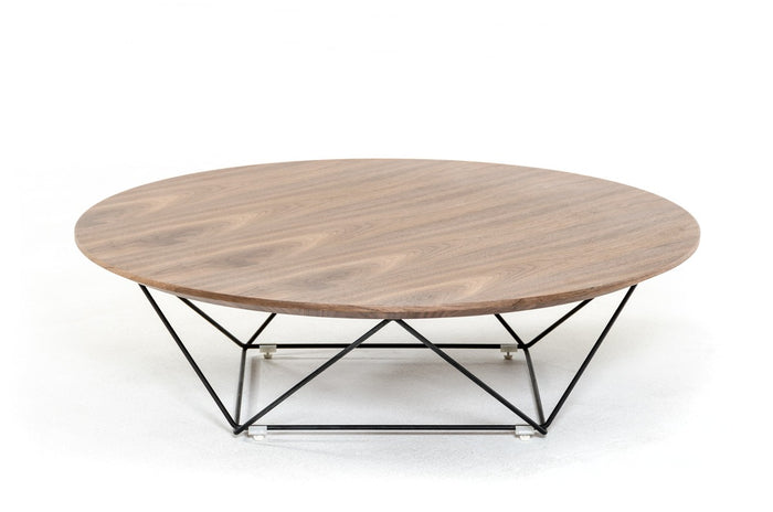 Badolato Modern Walnut Coffee Table