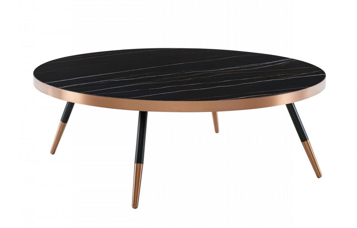 Filettino - Modern Black Ceramic Coffee Table