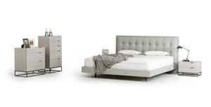 Haqi Modern Grey Bed